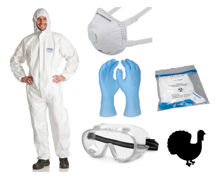 Vogelgrippe-Infektionsschutzset BASIC, 5-teilig