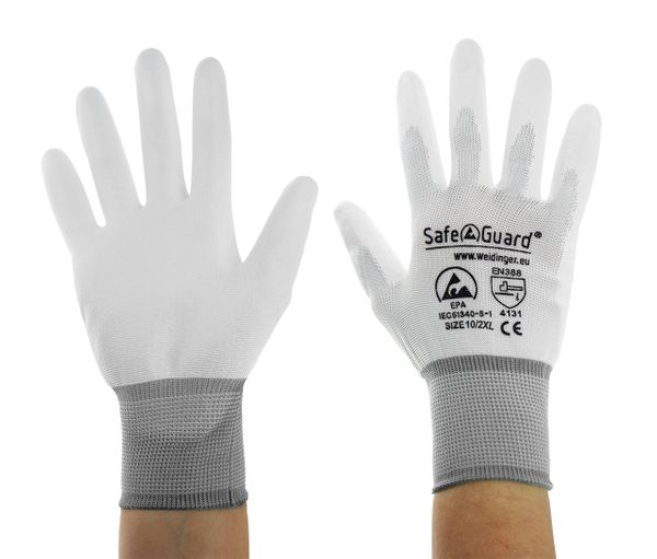 ESD-Handschuhe, mit Beschichtung