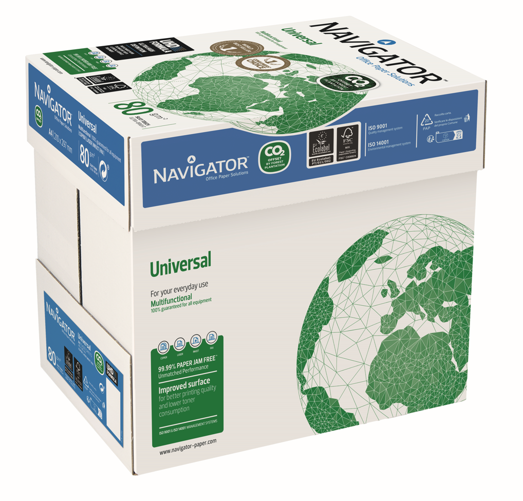 Kopierpapier Navigator Universal CO2-neutral A4, weiß